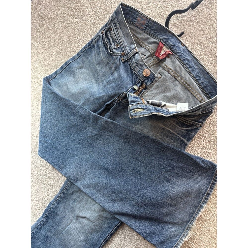 Vintage Lucky Jeans Womens 8/29 (Actual 30x31.5) Cowboy Distressed LIL FLEUR USA